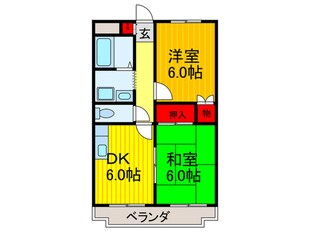 ｶﾙﾑ東大阪の物件間取画像